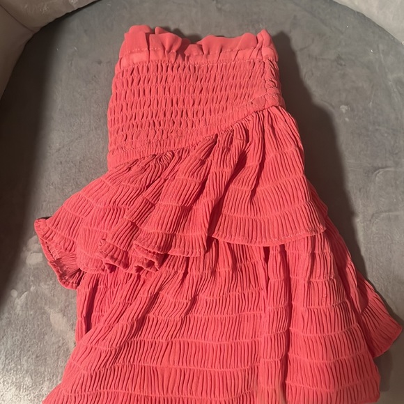 Ruched coral skirt NWOT - Picture 3 of 4